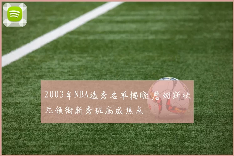 2003年NBA选秀名单揭晓 詹姆斯状元领衔新秀班底成焦点